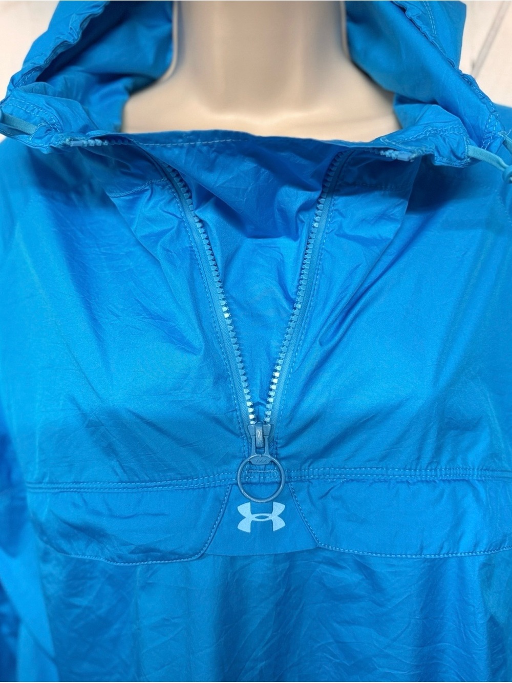 Under Armour Bright Teal Hooded Windbreaker